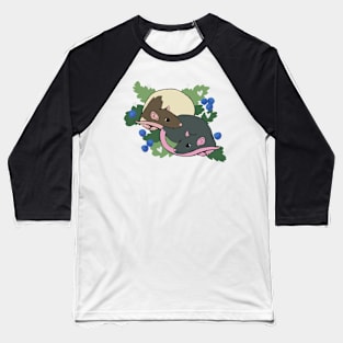 Blueberry Rat Pair Baseball T-Shirt